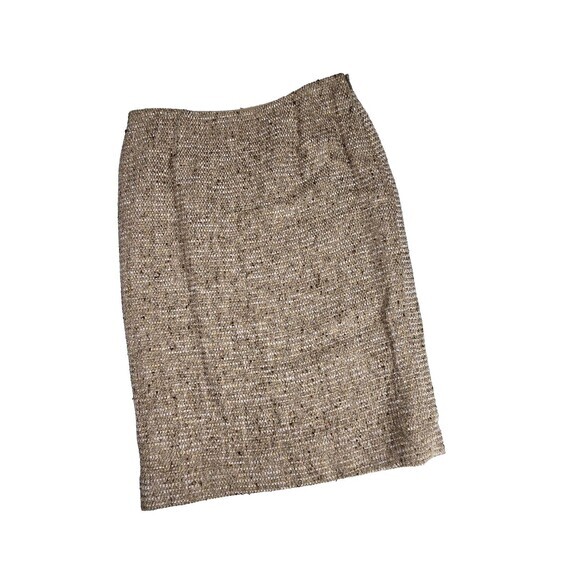 Douglas Hannant‎ Vintage Tweed Tan Brown Skirt Size 10 - Picture 1 of 7
